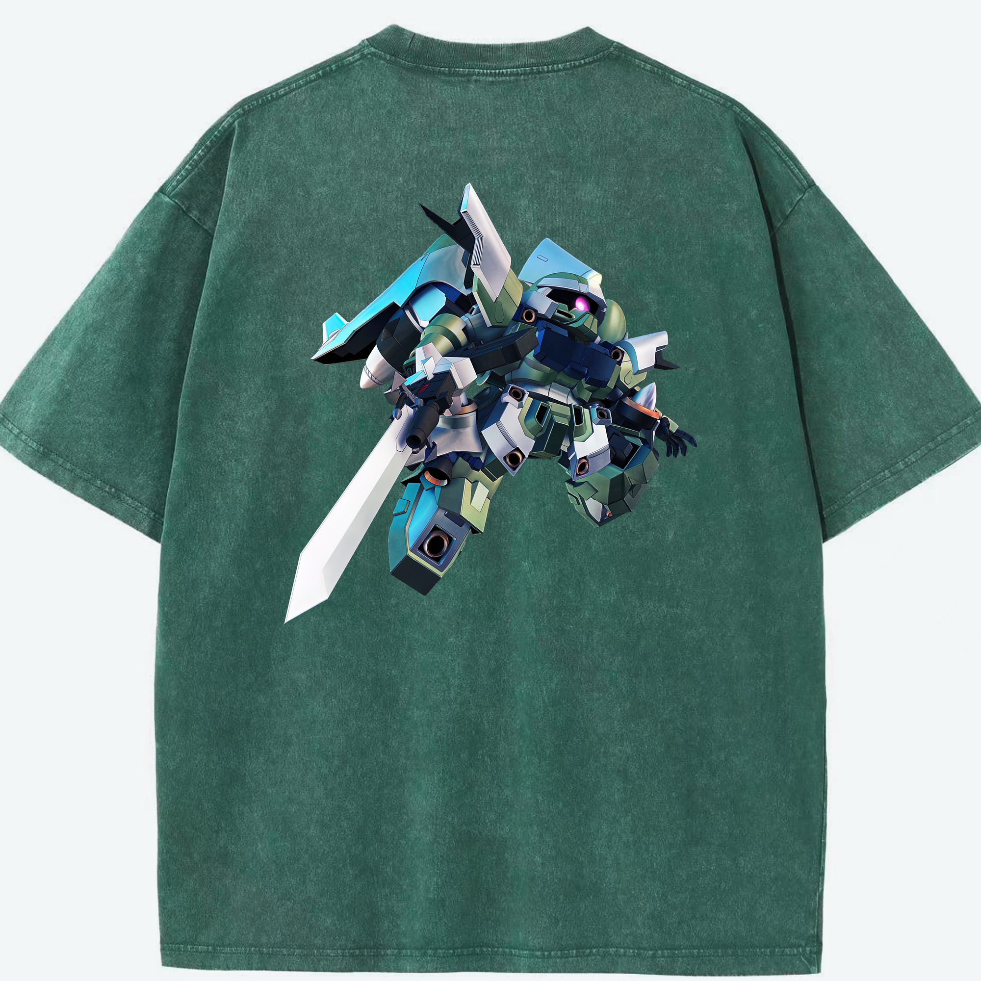 （画像用） 機動戦士ガンダム Mobile Suit Gundam 綿100% ヴィンテージ風 半袖Tシャツ（背面プリント）